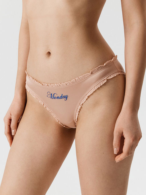 Infinity / Трусы женские в наборе из 5 шт. Selia черный с бежевым - Infinity Lingerie фото 2