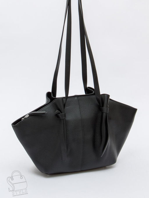 Сумка женская кожаная 2394-1Y black Polina&Eiterou