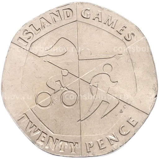 Монета 20 пенсов 2019 года Гибралтар Островные игры