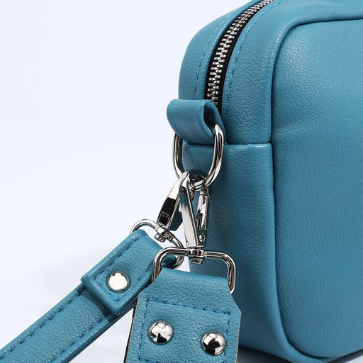 Сумка женская через плечо TEXTURA, маленький размер, цвет голубой  фото 6