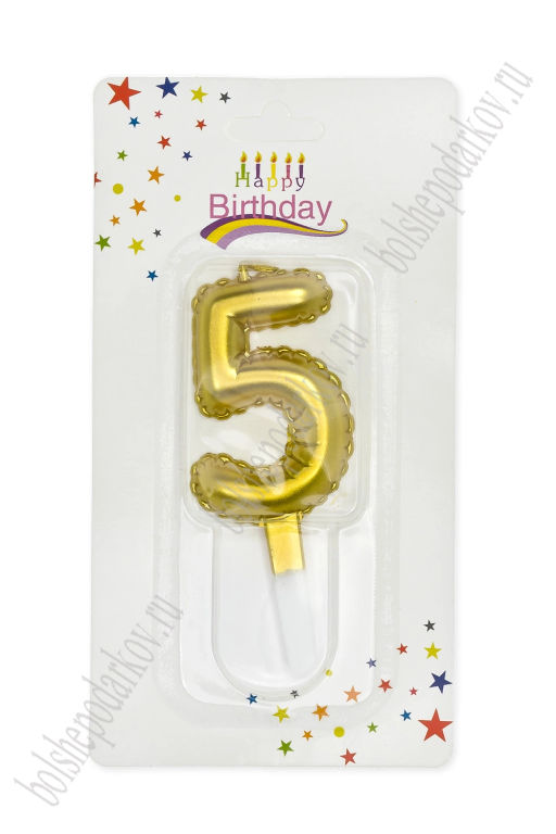 Свечи праздничные "5" (SF-7831) №52