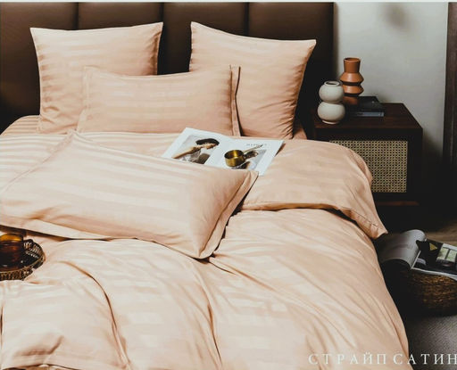 КПБ Boris Страйп-сатин BORSS027 (Бежевый) Евро