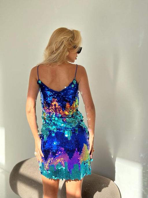 Платье #КТ9029 (1), синий - Dommod фото 10