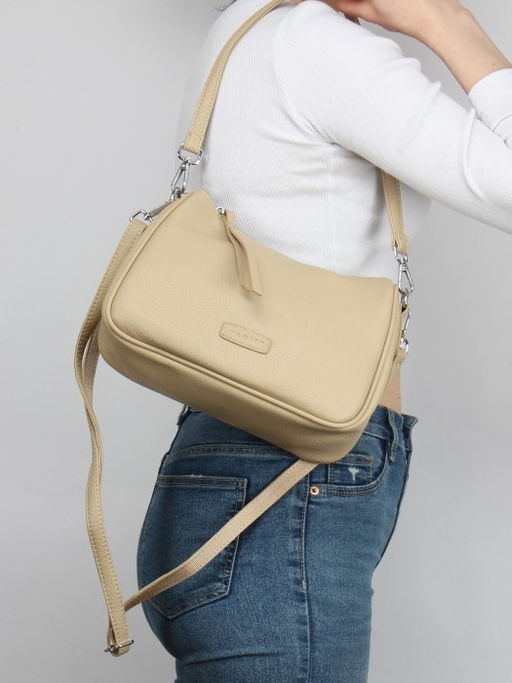 Сумка женская искусственная кожа YDR-2802, 1отд, плечевой ремень, бежевый SALE 264114 - Adelia фото 9