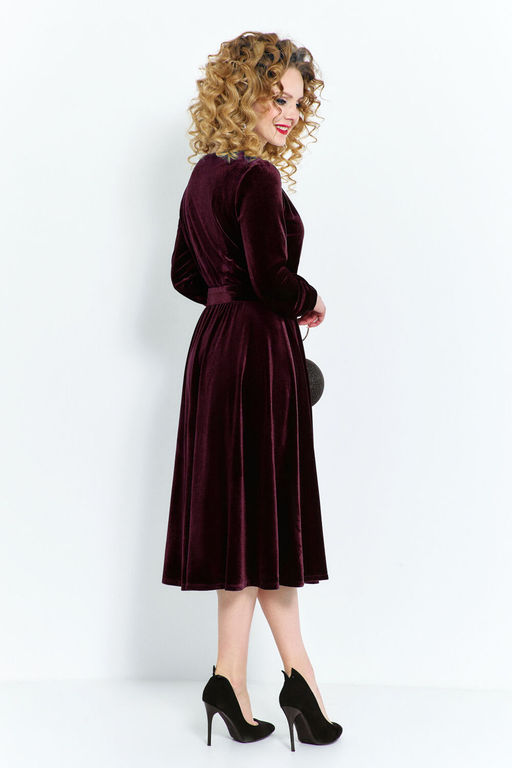 Платье Euro Moda 492 вишневый