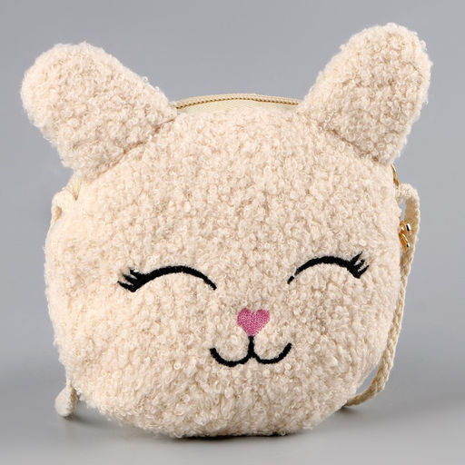 Сумка детская мягкая «Зайчонок», 14×15×0.5 см, бежевый цвет