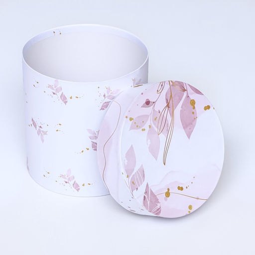 Набор круглых подарочных коробок 5 в 1 Нежный образ, 20?20 -14?14 см