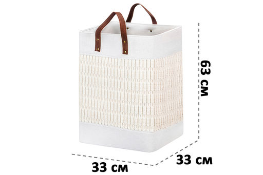 Корзина текстильная д/хранения 33*33*63 см, с ручками - Elan gallery фото 2