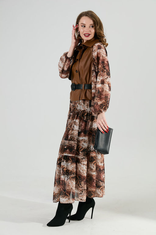 Жилет NIKVA н1026-1 шоколад