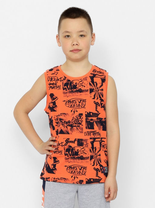 CRB wear/CSJB 63571-29-375 Майка для мальчика,оранжевый/Ex.Cherubino
