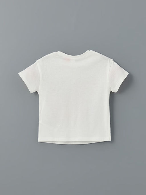 Bisiklet Yaka Paw Patrol Bask?l? K?z ?ocuk Ti??rt