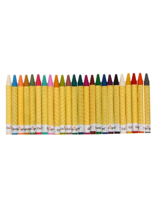 Мелки восковые Calligrata, цветные, 24 цвета, 93×8 мм
