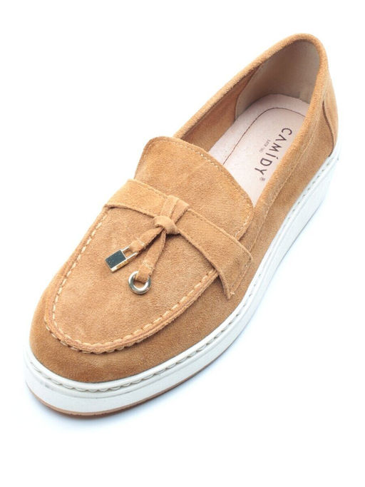 03-5061-8 BROWN Лоферы женские (натуральная замша) - No name фото 5