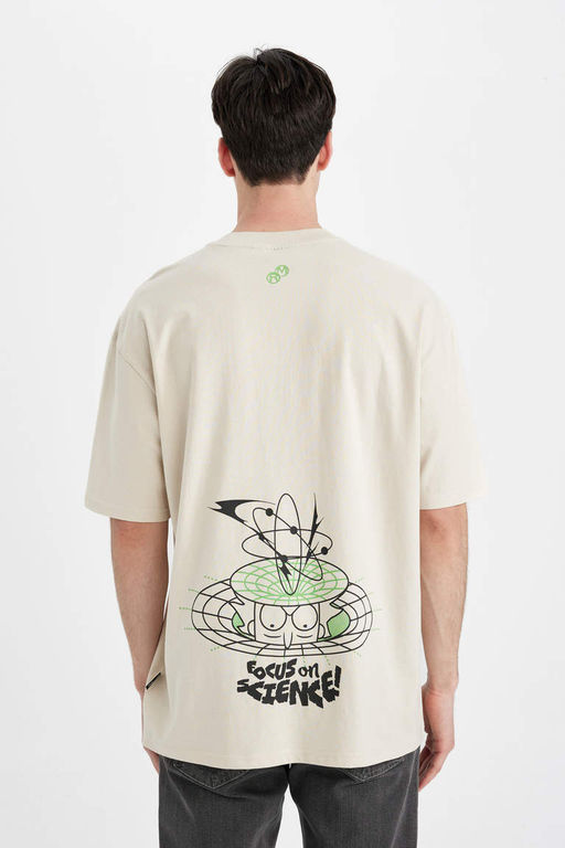 Футболка оверсайз с круглым вырезом и короткими рукавами Рик и Морти - Defacto фото 6