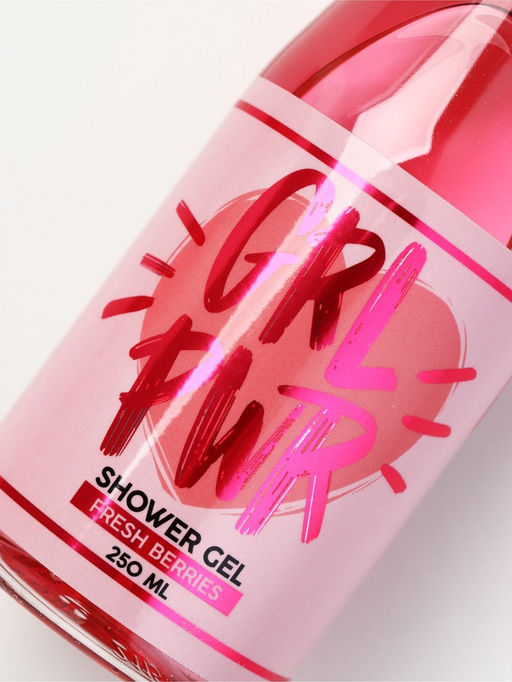 Подарочный набор GRL, гель для душа шампанское и бомбочки для ванны, Чистое Счастье