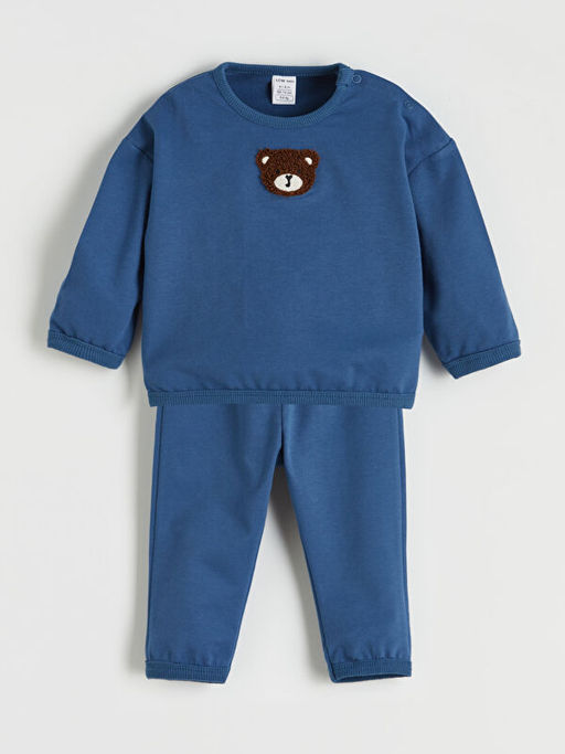 Ay? Nak??l? Erkek Bebek Sweatshirt ve E?ofman Alt?