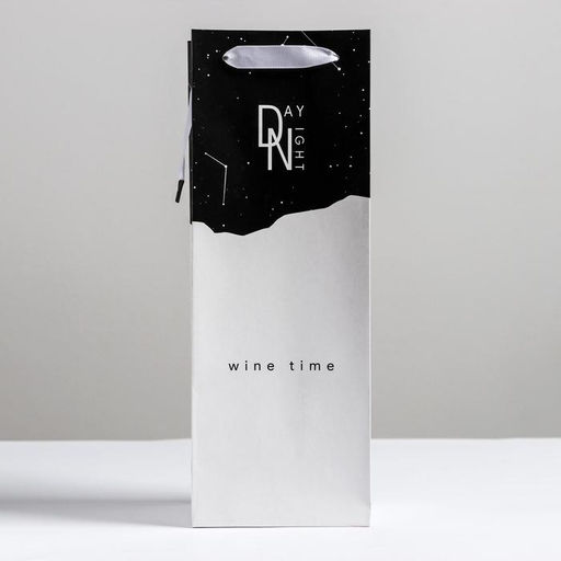 Пакет ламинированный под бутылку Wine time, 13 x 36 x 10 см - Дарите счастье фото 3