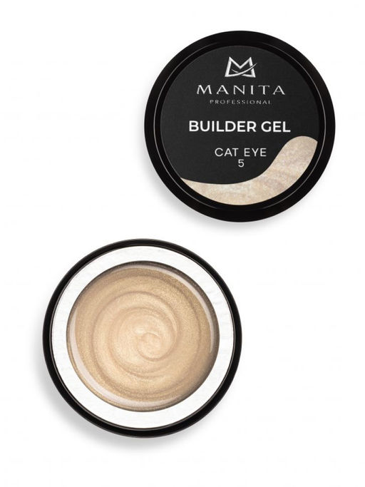 Manita Professional Гель моделирующий для ногтей / Builder Gel Cat Eye №05, 15 мл фото 3