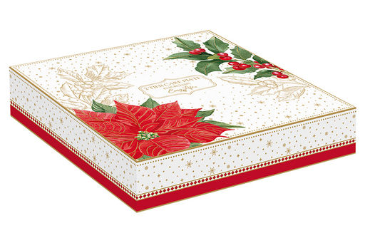 Ваза двухъярусная Пуансеттия и ягоды, 21 см - Easy life фото 3