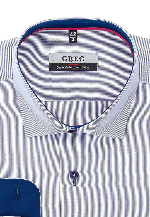 Сорочка мужская длинный рукав GREG 121/199/6437/Z/1