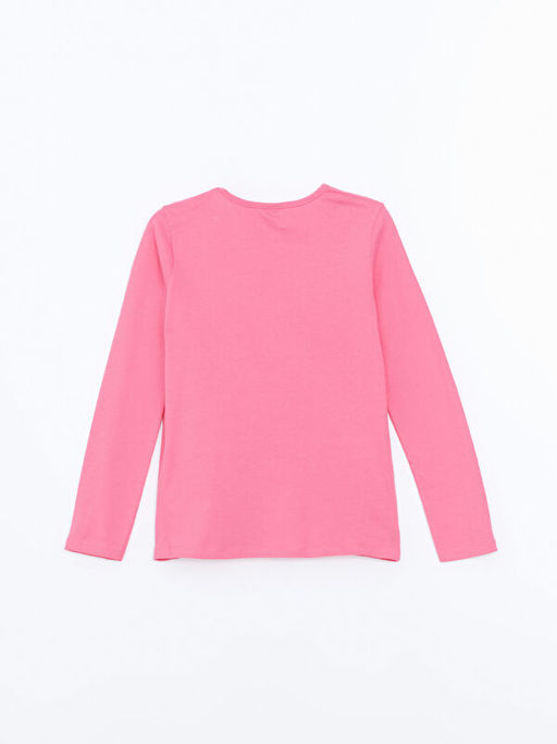 Bisiklet Yaka K?z ?ocuk Ti??rt - Waikiki фото 3