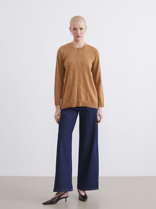 Bisiklet Yaka Ajurlu Kad?n Triko H?rka