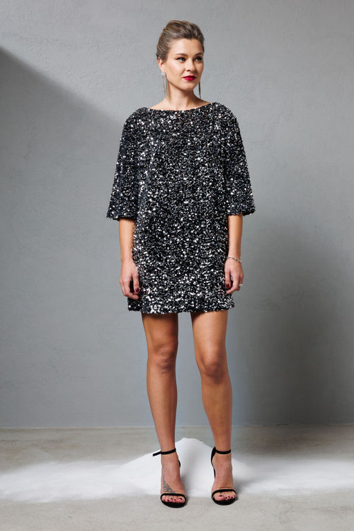 Платье KOKOdea 8.63-Р черный/серебристый  фото 4