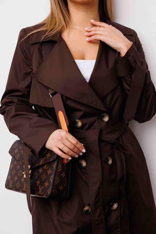 Плащ AURA 7034-164 шоколадный