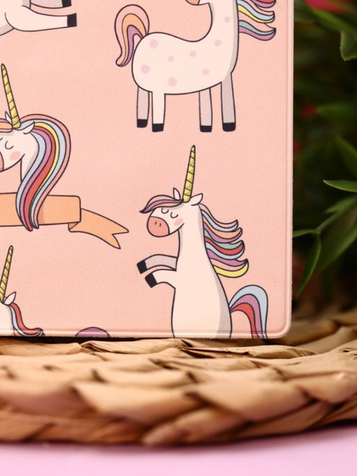 ОБЛОЖКА ДЛЯ ПАСПОРТА Pink Unicorn, плотность 600 мкм