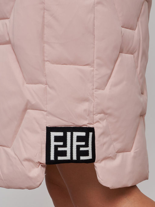 Пальто утепленное молодежное зимнее женское розового цвета 589899R - RoccaManer фото 16