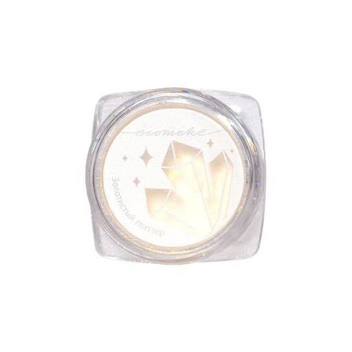 Глиттер минеральный для макияжа Золотистый - Ecomake фото 5