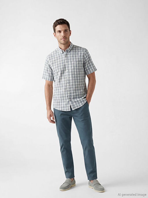 Regular Fit Ekose Erkek G?mlek