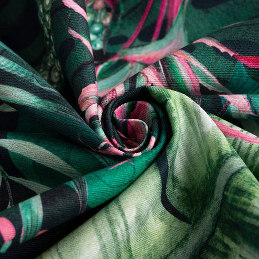 Скатерть «Этель» Tropical parrots 149×220 см, 100% хлопок, саржа 190 г/м²