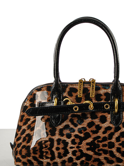 LACCOMA сумка Q6118-леопард бежевый натуральная кожа полиэстер  фото 6