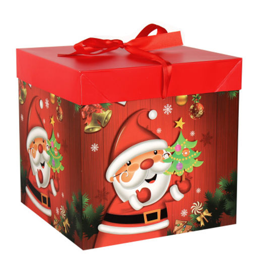 Цена за 12 шт. Коробка подарочная 22x22x22 см складная / 126-M /уп 12/480/Новый год - Галеонтрейд фото 7