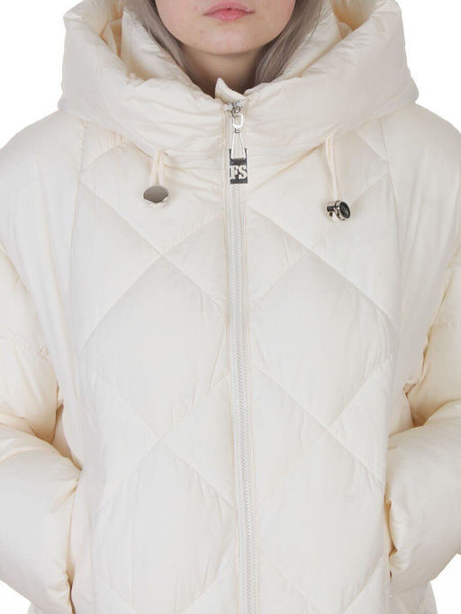 8811 MILK WHITE Куртка зимняя женская (150 гр. холлофайбер)