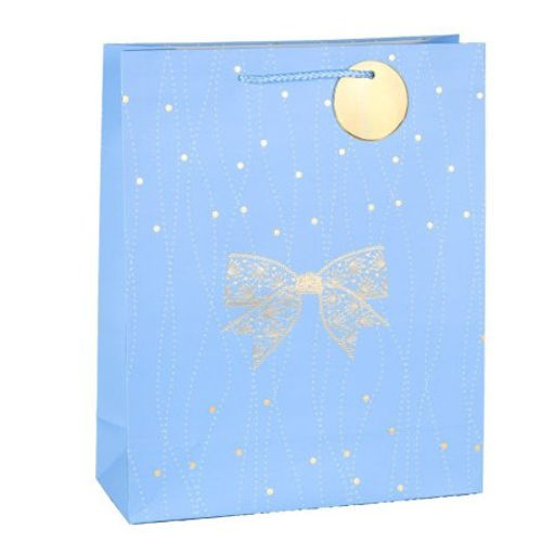 Цена за 12 шт. Пакет подарочный 32x26x10 / 2067M /уп 12/480/ (Бирюзовый) - Галеонтрейд фото 2