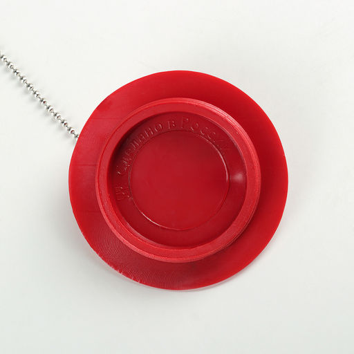 Цена за 2 шт. Пробка для ванны, d=6 см (внутренний d=4.5 см), цепочка 55 см, МИКС