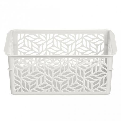 Корзина пластмассовая для хранения Linden 1,4л, 19х14х7,5см, универсальная, полипропилен, светло-серый (Россия) - Домашняя мода фото 4