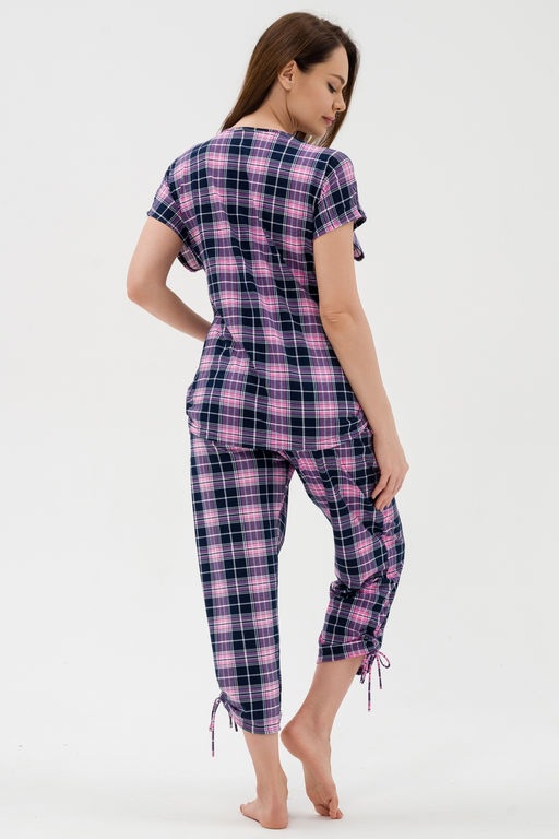 Костюм женский из футболки и брюк из кулирки Крым розовый - Амадэль фото 17