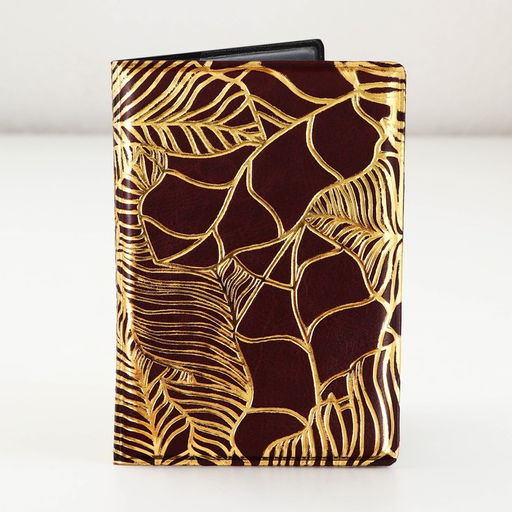 Обложка для паспорта Текстурные листья, искусственная кожа - Simaland фото 7