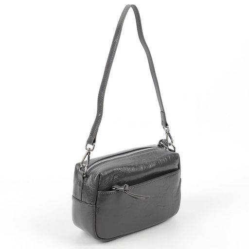 Женская кожаная сумка бочонок через плечо 0051-4 - Cidirro фото 4