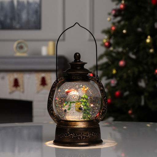 Фигура светодиодная «Снеговик» 20×14×11 см, батарейки ААx3 (не в комплекте), USB, свечение тёплое белое