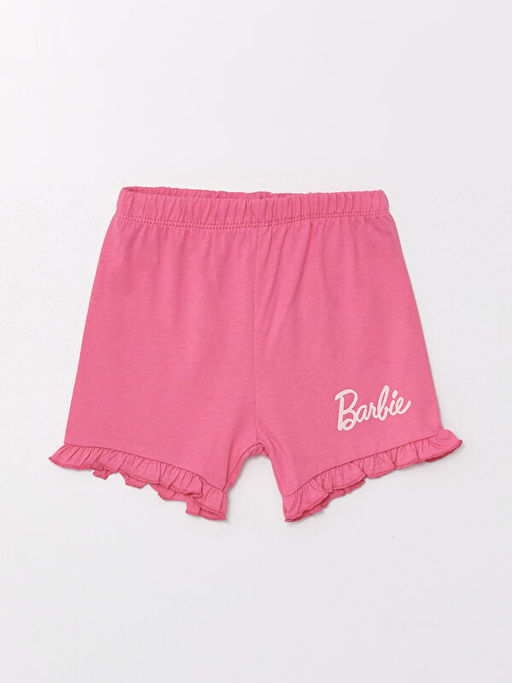 Beli Lastikli Barbie Bask?l? K?z ?ocuk Pijama ?ort