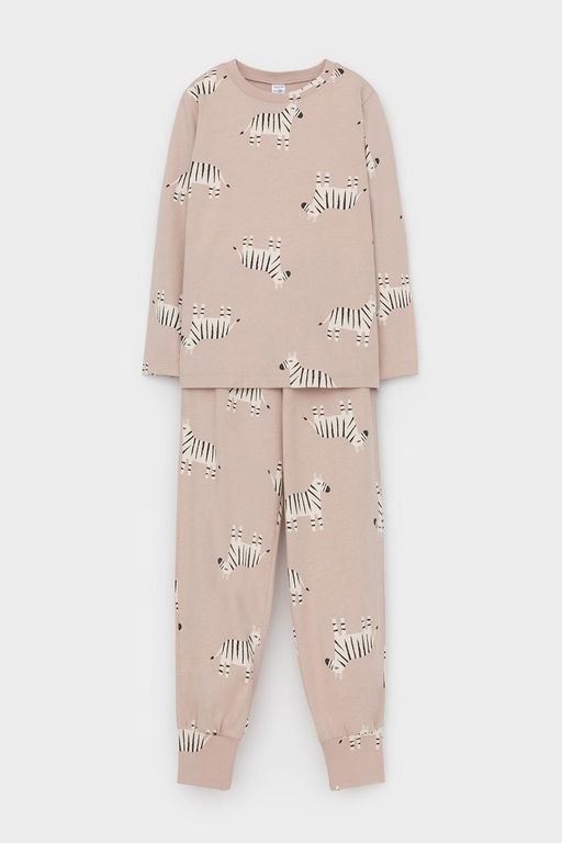 Crockid _ К 1561/бежевый,большие зебры пижама дет  фото 2