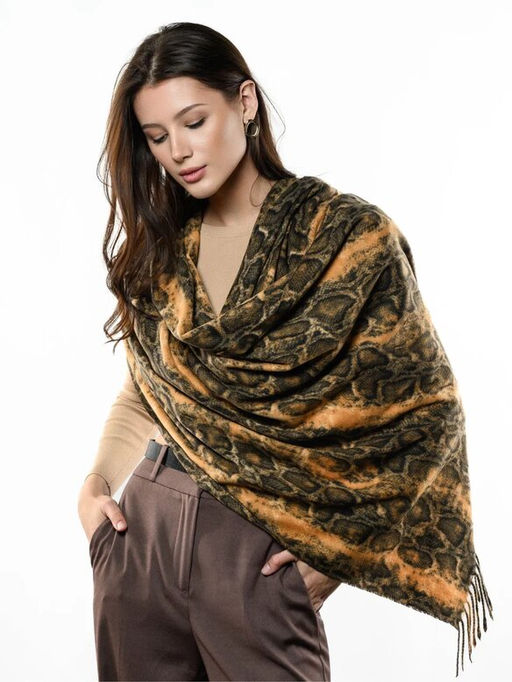 Яркий палантин с анималистичным принтом - Pretty mania фото 9