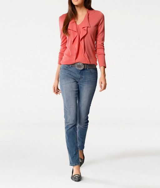 Пуловер, коралловый - Patrizia dini фото 3