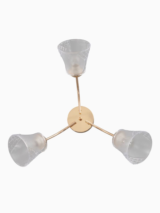 Люстра 12276/3FGD, 3×40 Вт, E27, 64×18×23 см, золото