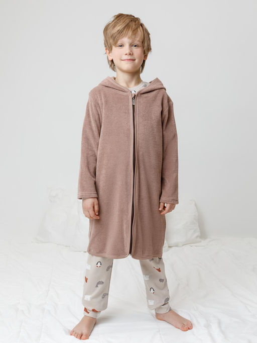 К 5801/холодный какао(мишка) халат дет - Crockid фото 4
