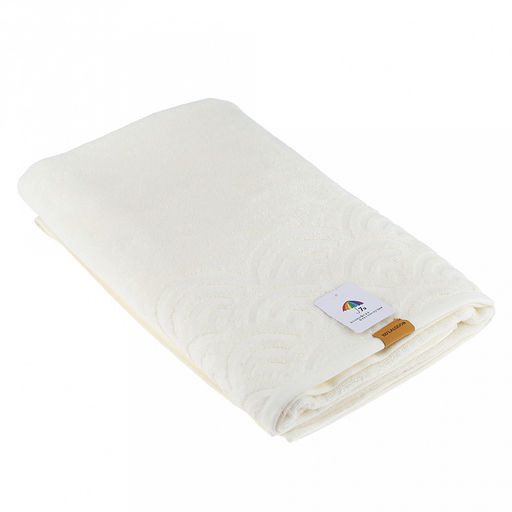 Полотенце махровое "Волна" 80х160см, хлопок 100%, молочный (Китай)